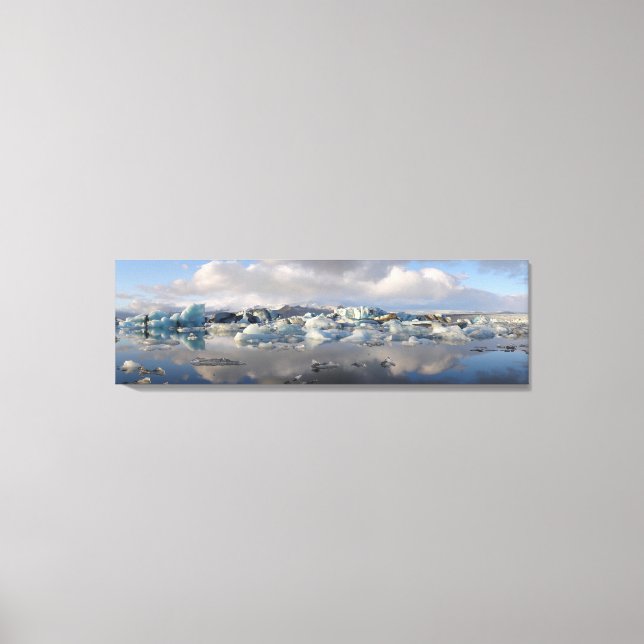 Jokulsarlon Gletschersee in Island, Leinwand (Vorderseite)