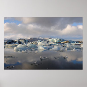 Jokulsarlon Gletschersee in Island Poster