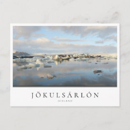 Jokulsarlon Gletschersee in Island Postkarte
