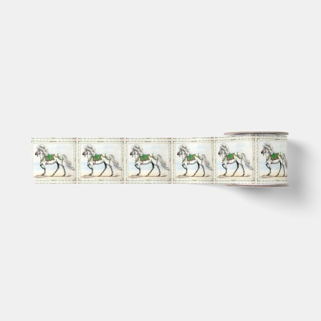 Jol Christmas Icelandic Horse Satinband (Vorderseite)
