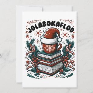 Jolabokaflod Feiertagskarte