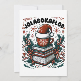 Jolabokaflod Feiertagskarte