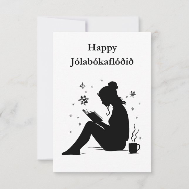 Jolabokaflod - Island Book Flood Einladung (Vorderseite)