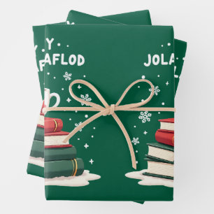 Jolabokaflod - Island Book Flood Geschenkpapier Set