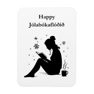 Jolabokaflod - Island Book Flood Magnet