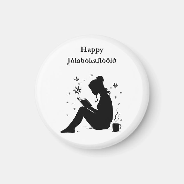 Jolabokaflod - Island Book Flood Magnet (Vorne)