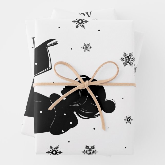 Jólabókaflóð - Isländische Buchflut, Geschenk Geschenkpapier Set (Beispiel)