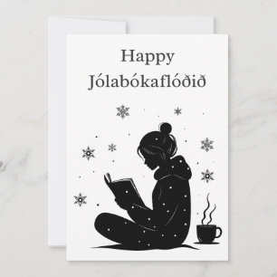 Jólabókaflóð - Isländische Buchflut, Sondergeschen Dankeskarte
