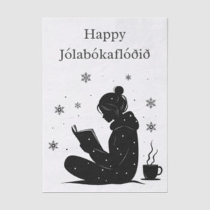 Jólabókaflóð - Isländische Buchflut, Sondergeschen Seidenpapier
