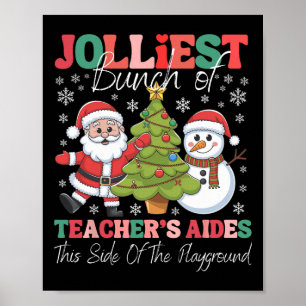Jolarly Teacher's Aides Christmas Playground Funn Poster