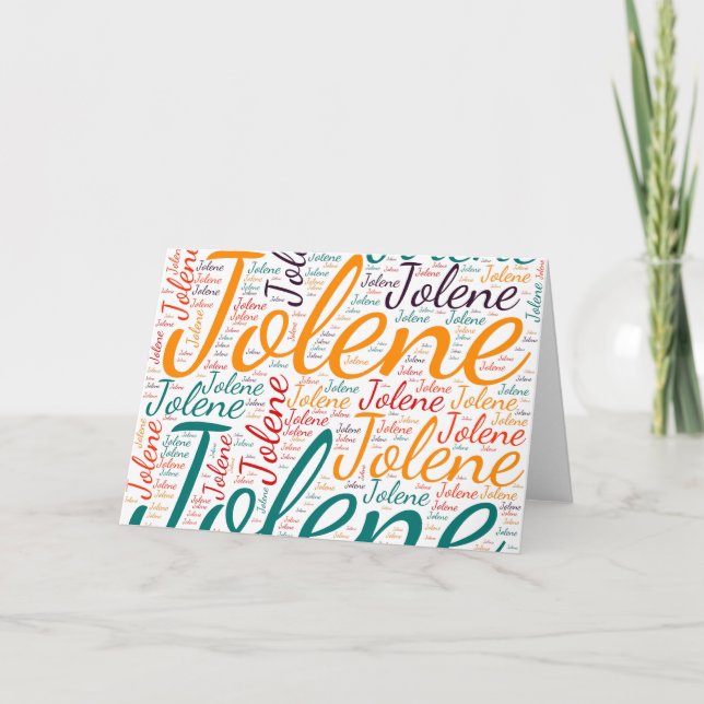 Jolene Karte (Vorderseite)
