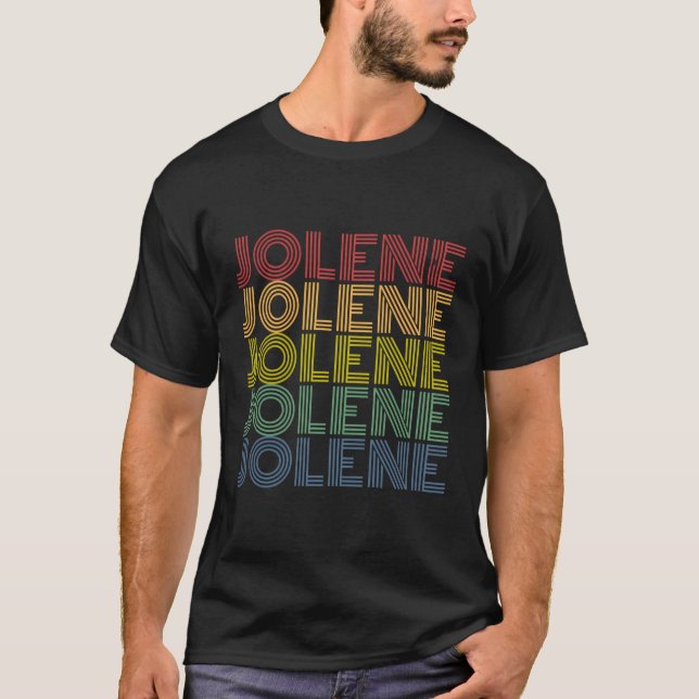 Jolene Wordmark Muster Stil T-Shirt (Vorderseite)