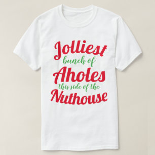 Jolester Haufen von Alöchern auf dieser Seite des T-Shirt