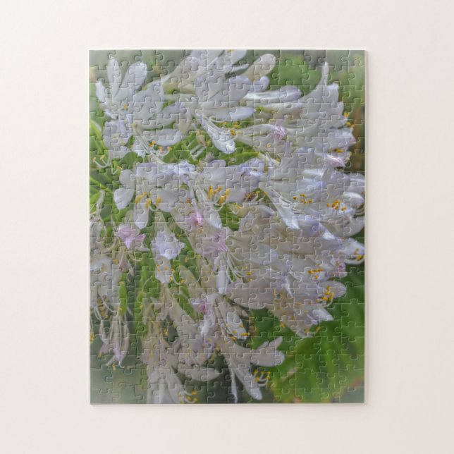 Joli Agapanthus Lily Jardin Floral Puzzle (Vertical)
