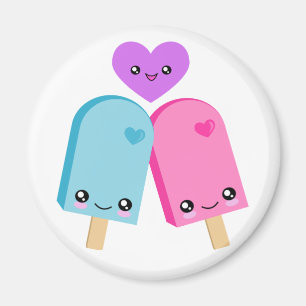 Joli aimant des Popsicles BFF Kawaii