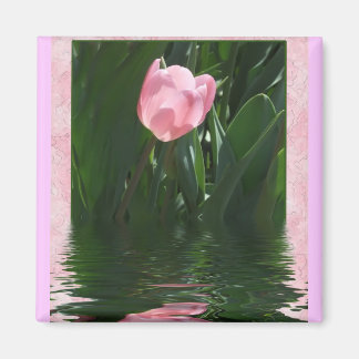 Joli aimant Tulipe Rose