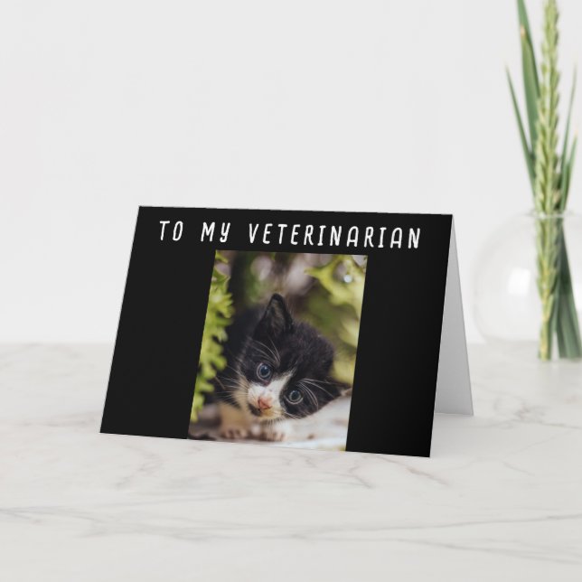 JOLI ANNIVERSAIRE À MA CARTE **VÉTÉRINAIRE** (Devant)