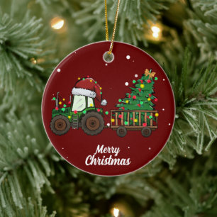 Joli Arbre de Noël Ornement en céramique