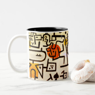 Joli art abstrait imprimer la tasse amusante