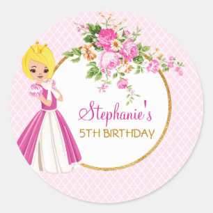 Joli autocollant de fête d'anniversaire de