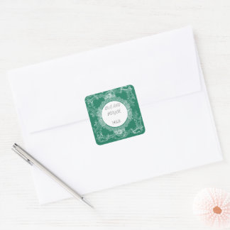Joli Autocollant Vert Amour