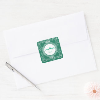 Joli Autocollant Vert Amour