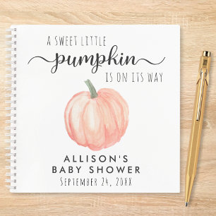 Joli Baby shower Citrouille Livre d'invité