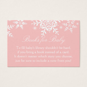 Joli Baby shower Snowflakes Apportez une carte de