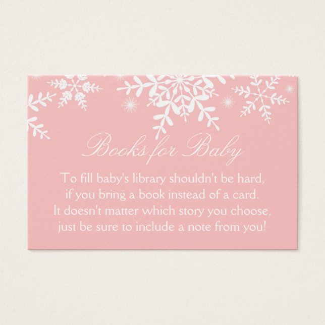 Joli Baby shower Snowflakes Apportez une carte de  (Devant)