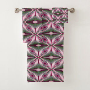 Joli Bloc De Couleur Étitré Rose Et Vert