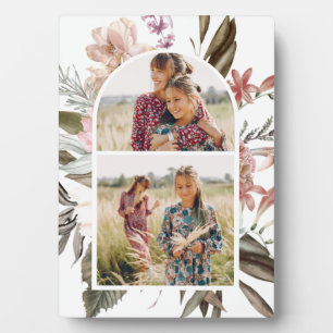 Joli Boho Floral Deux Plaques Photo