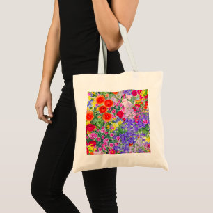 Joli boho printemps été fleuri sac fourre-tout col