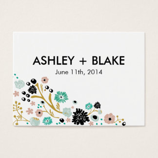 Joli Bouquet Floral Mariage Favoriser Carte Blush