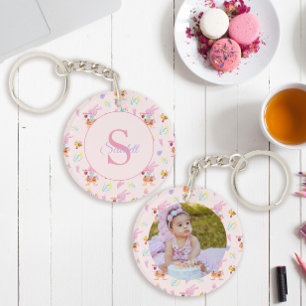 Joli Bunny Bee Motif Monogramme Nom Rose