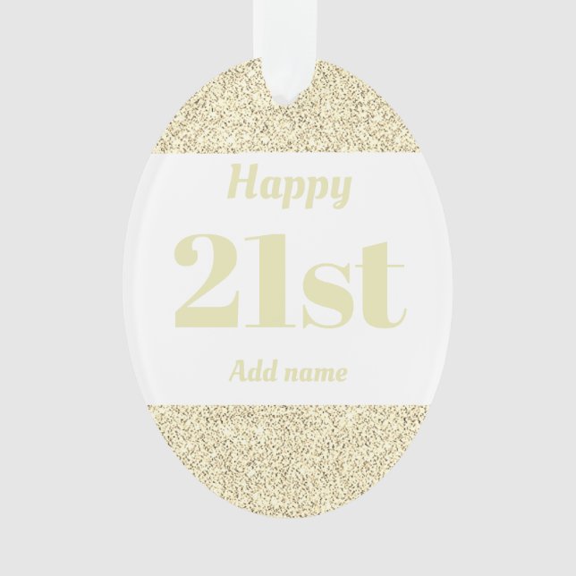 Joli cadeau d'anniversaire personnalisé 21e (devant)