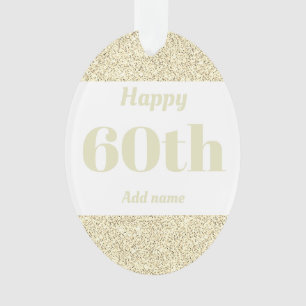 Joli cadeau d'anniversaire personnalisé ornement 6