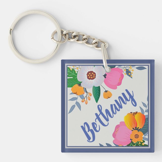 Joli cadre Floral Personnalisé (Devant)