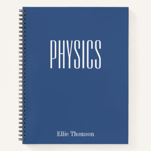 Joli Cahier Personnalisé Matière Scolaire Physique