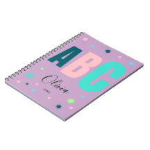 Joli Cahier Personnalisé pour Filles de Rentrée Sc