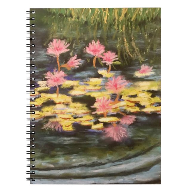 joli carnet de coussin de nénuphar floral (Devant)