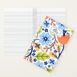 Joli Carnet de notes Motif Floral Coloré