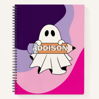 Joli Carnet Fantôme Halloween Pour Fille
