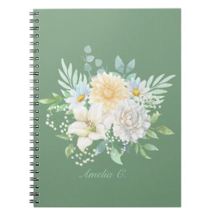 Joli Carnet Floral Pastel Aquarelle