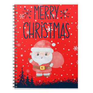Joli Carnet rouge de Little Père Noël