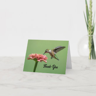 Joli Carte de remerciements de colibri
