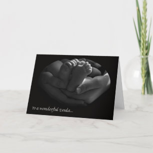 Joli Carte de remerciements Doula, mains et pieds