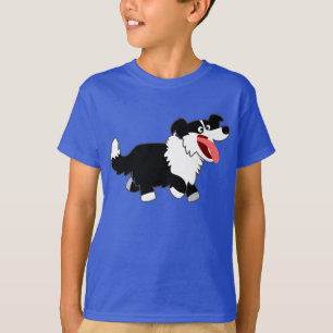 Joli Cartoon Bordure Collie T-shirt enfant