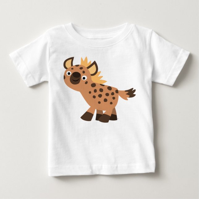 Joli Cartoon Hyena Baby T-Shirt (Devant)