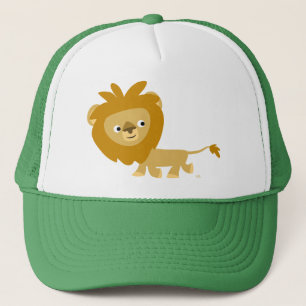 Joli Casquette de caricature Lion à pied