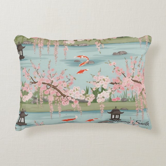 Joli cerisier Coussin fleuri charme (Devant)